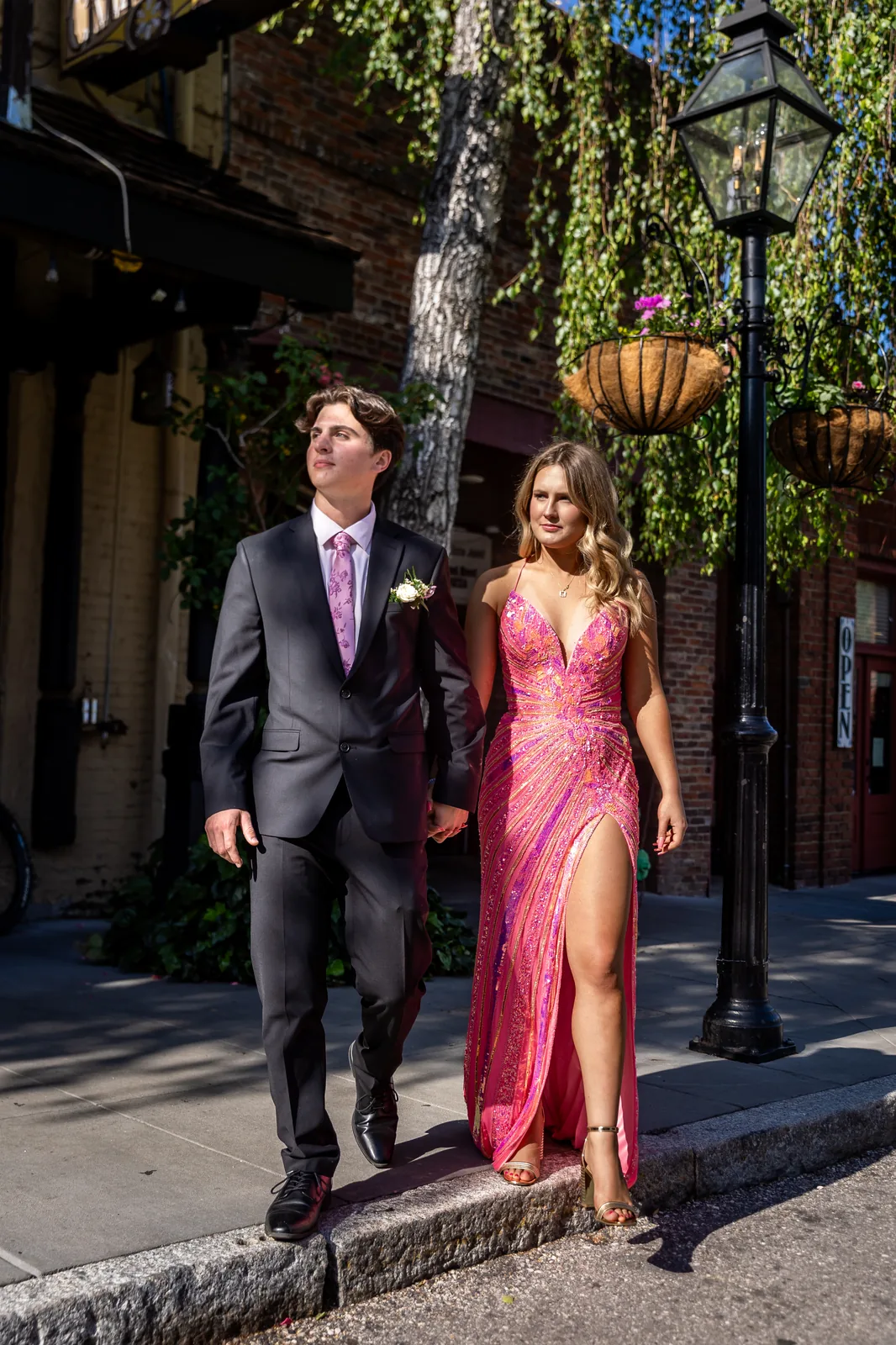 Luca and Lauren prom couple portraits — Nevada City, CA